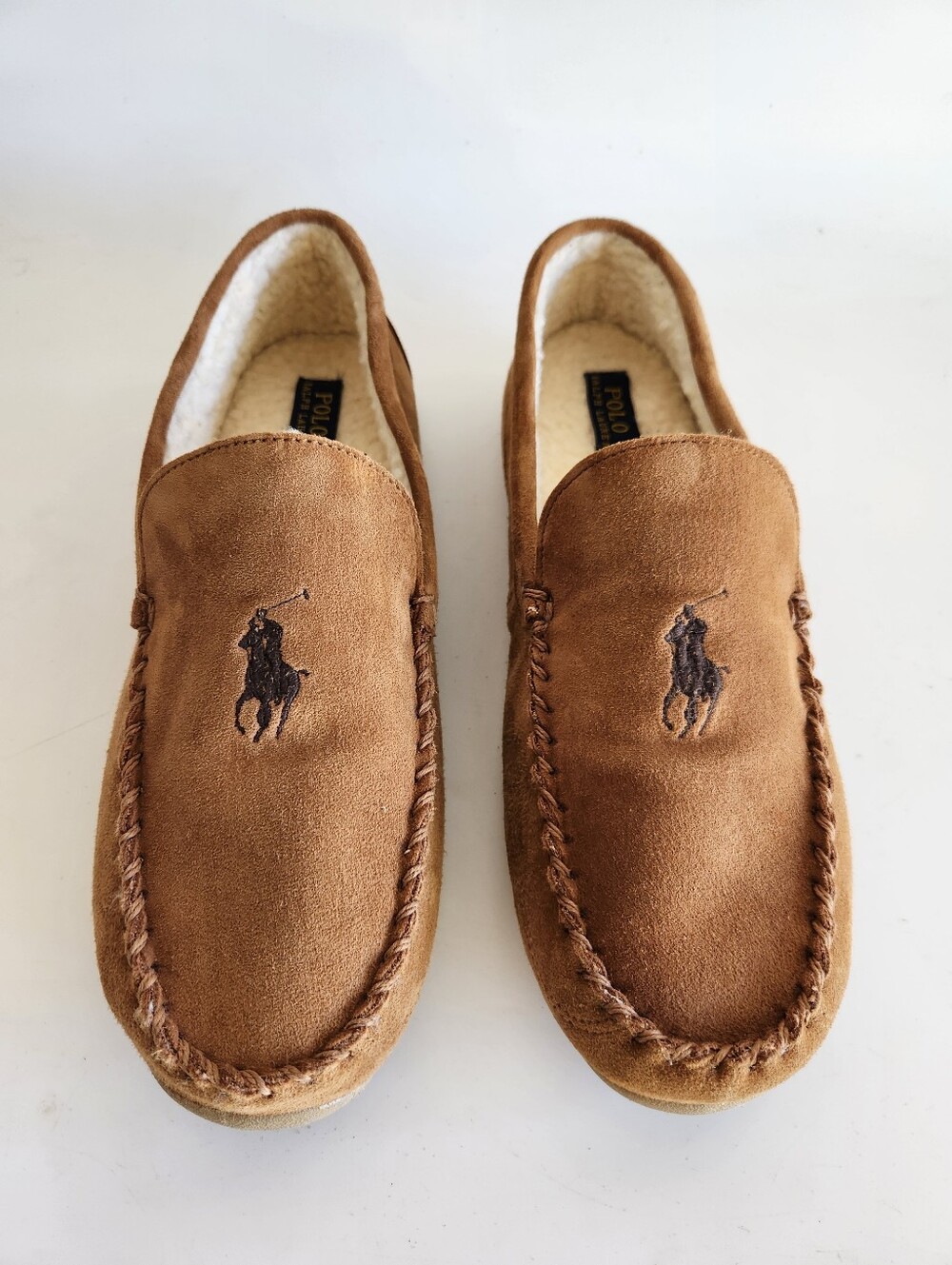 Polo Ralph Lauren Men’s Moccasin Slipper Size XL 13-14 Brand New